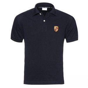 PORSCHE Crest Men's Polo Shirt - Black